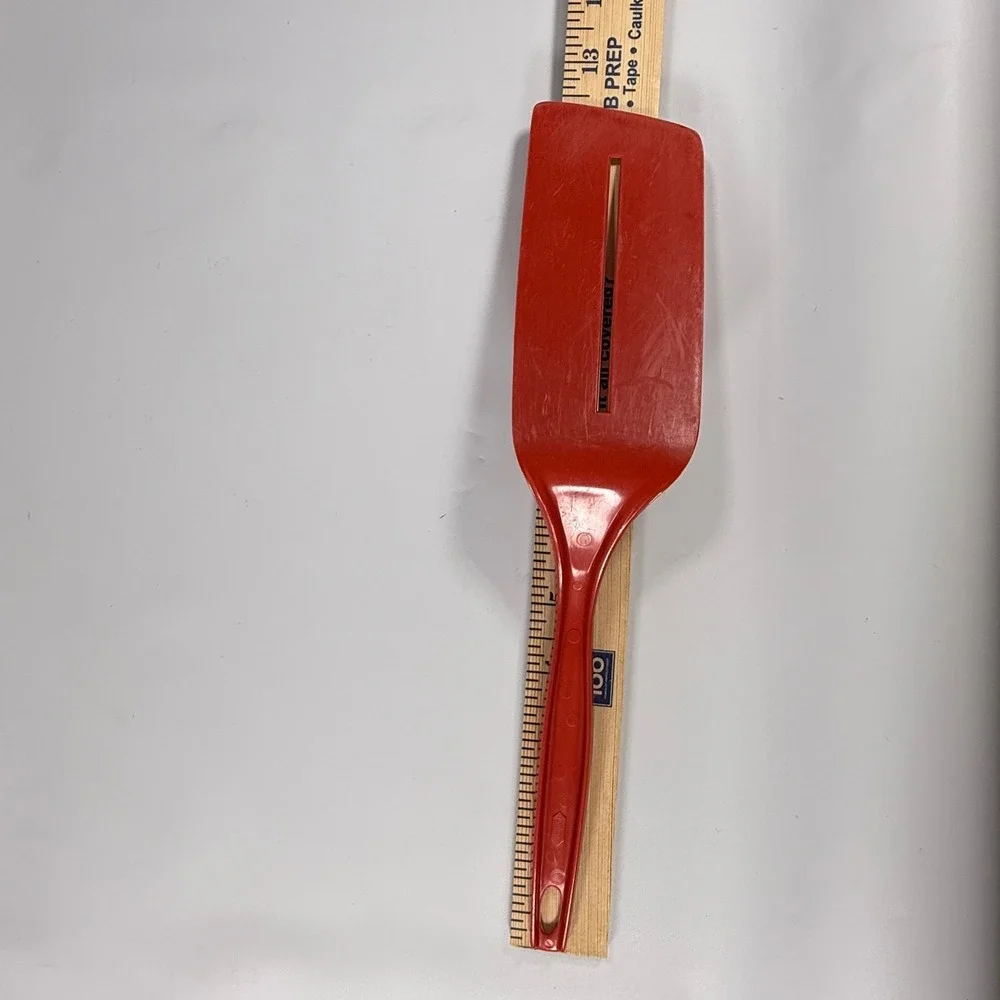 VTG Foley Spatula Turner Red Single Slott Nylon Kitchen Retro MCM Utensil Kitsch
